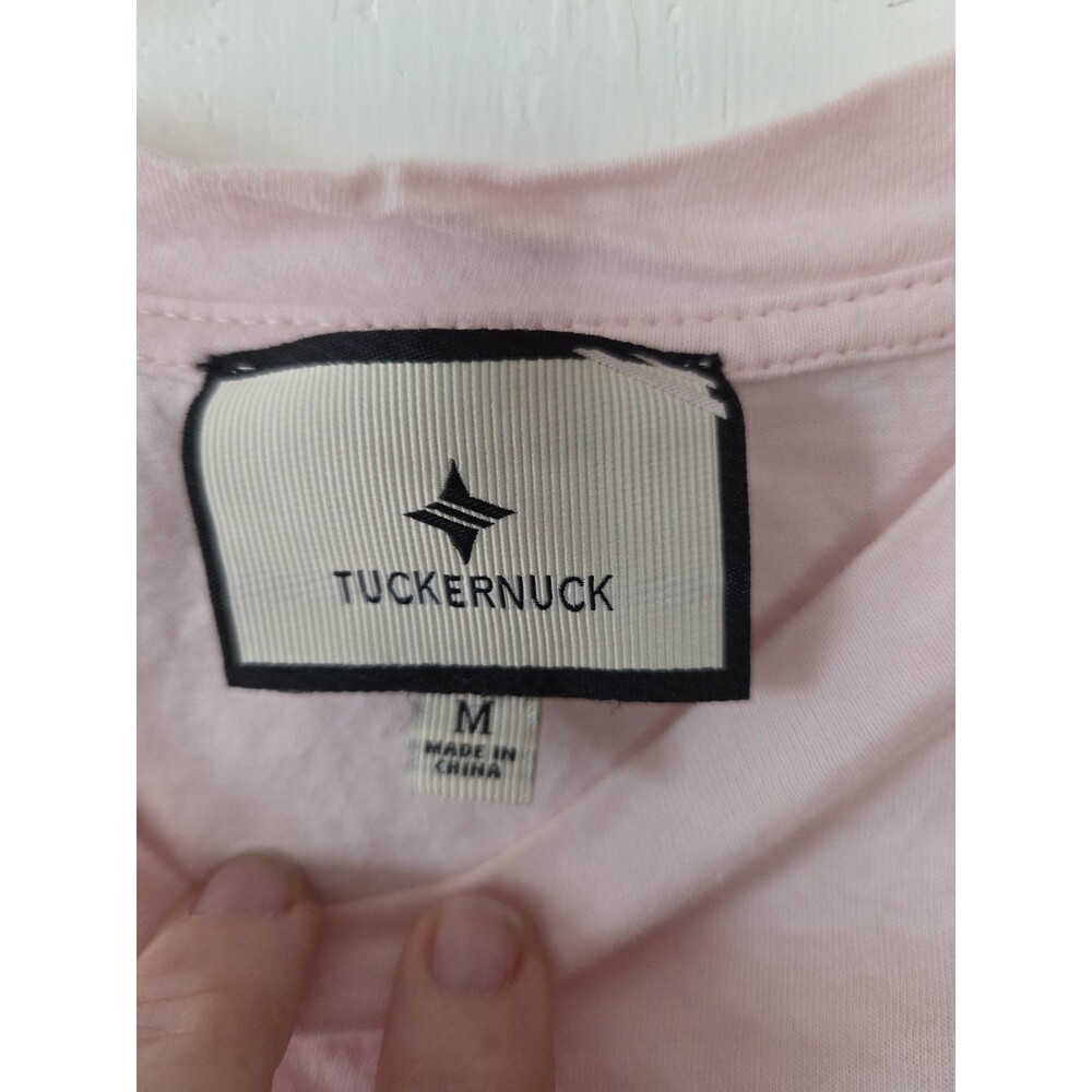 TUCKERNUCK Light Pink Kaia Flutter Ruffle Sleeve Tee Shirt Medium Cotton - Picture 4 of 10